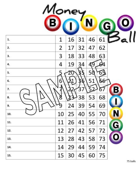 bingo money ball